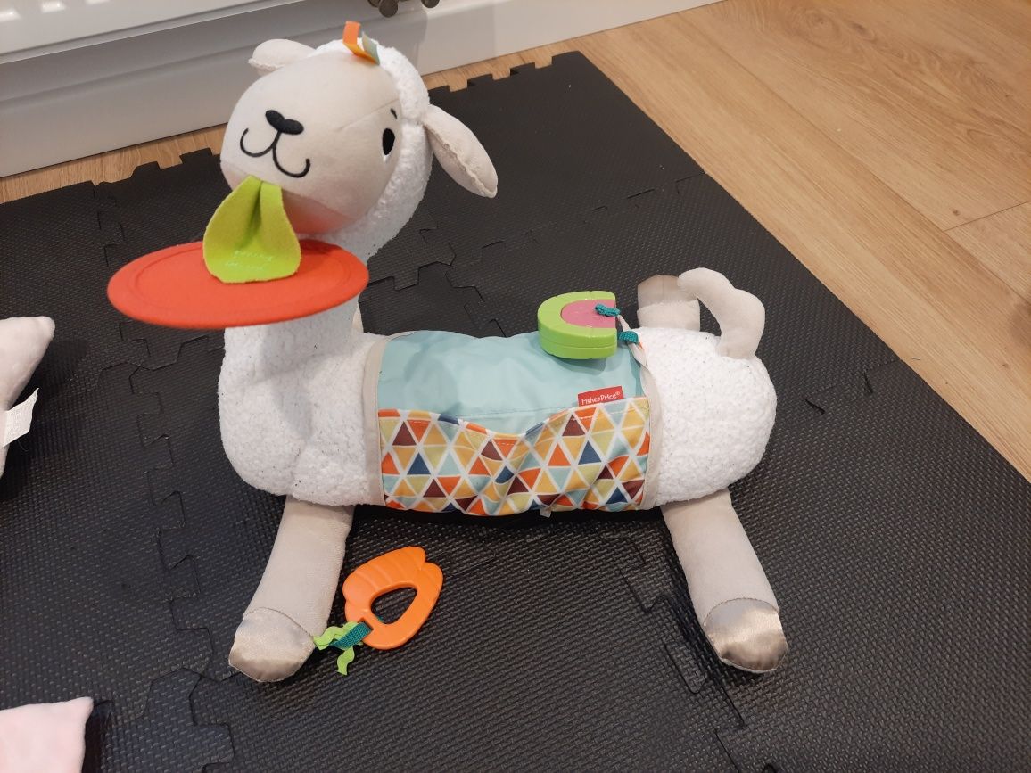 Zestaw lama fisher price, 2 x pozytywką, gratisy