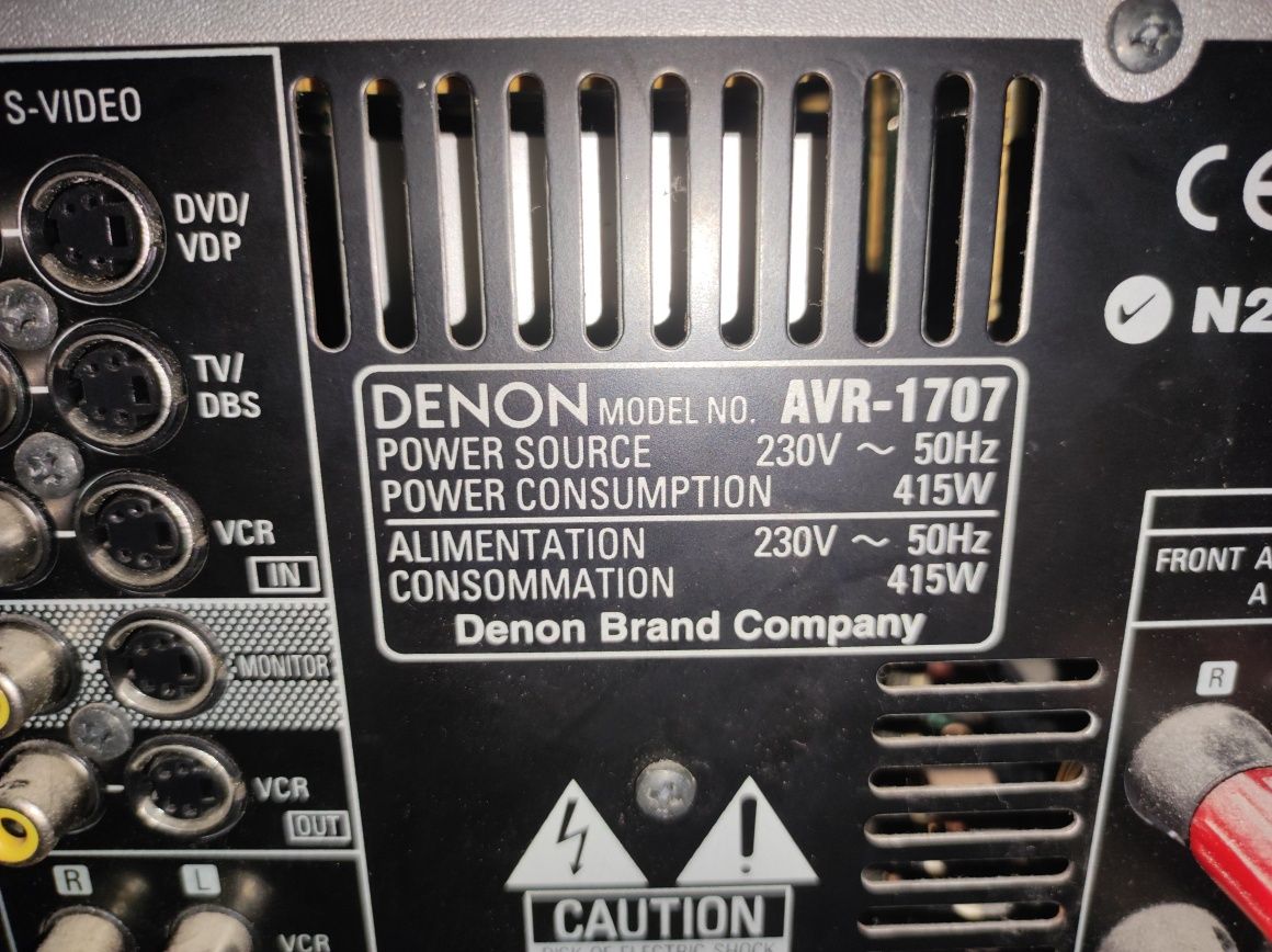 Głośniki KEF Q6c, Q5 + kino domowe Denon AVR-1707
