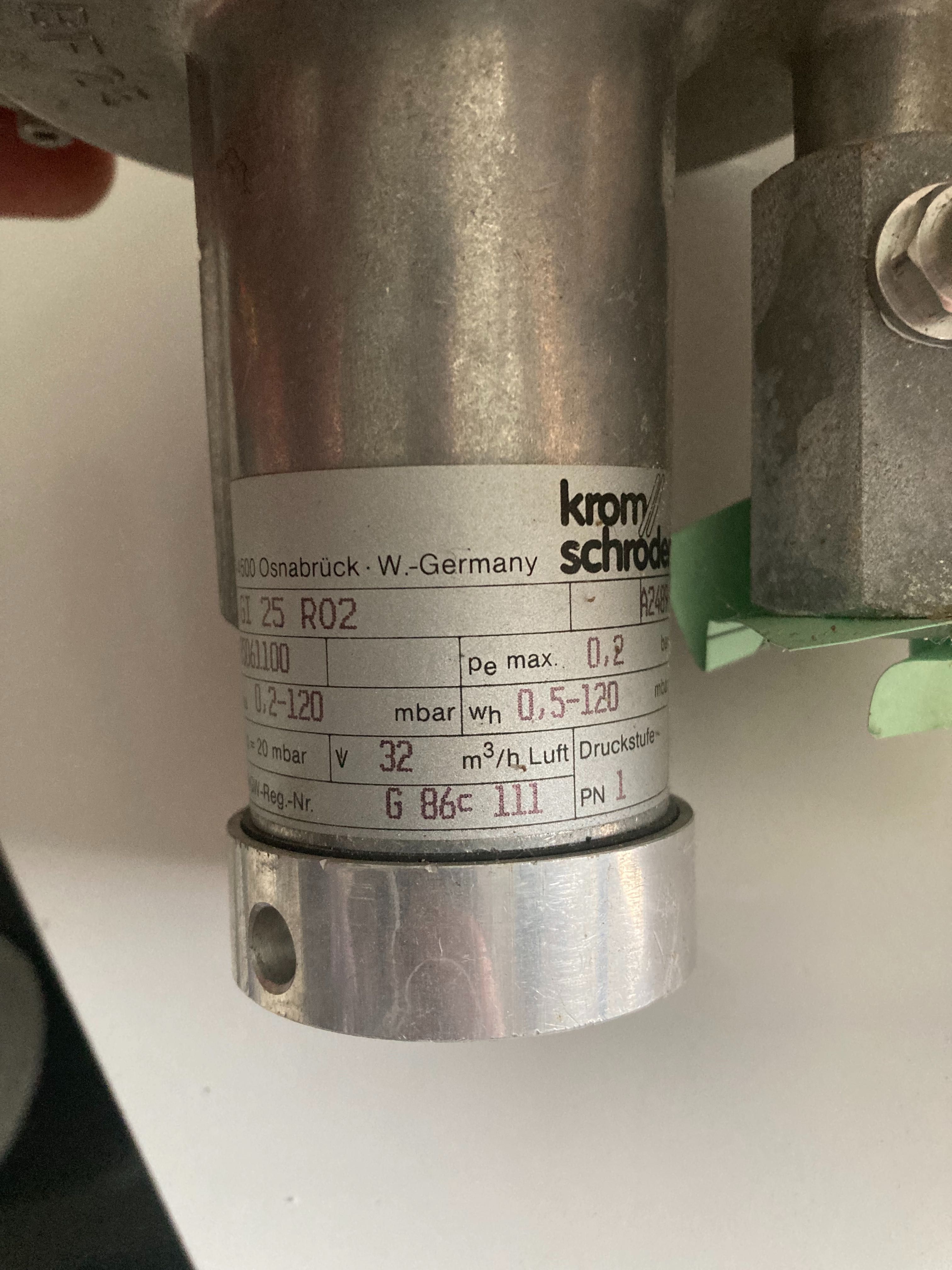 Regulator ciśnienia gazu gleich-druckregler GI25R02 Kromschroder