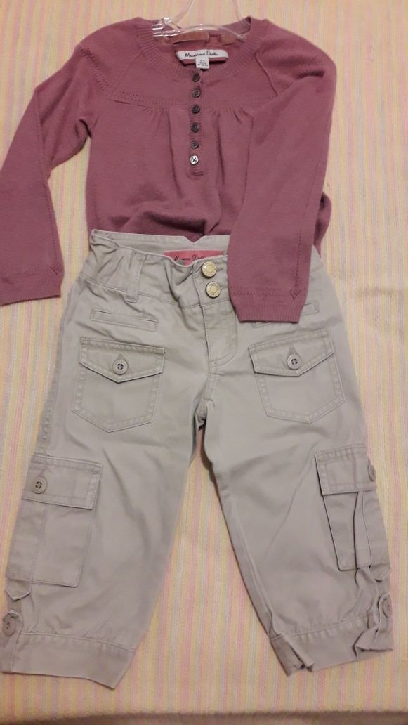 Conjunto camisola e corsários Massimo Dutti - 3/4 anos