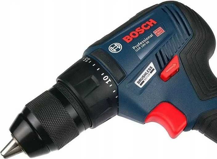 БезщітковийДриль-шуруповерт акумуляторний Bosch GSR 18V-50 (18 В, 2 А)