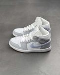 Кросівки Air Jordan 1 Mid 'Wolf Grey Aluminum'