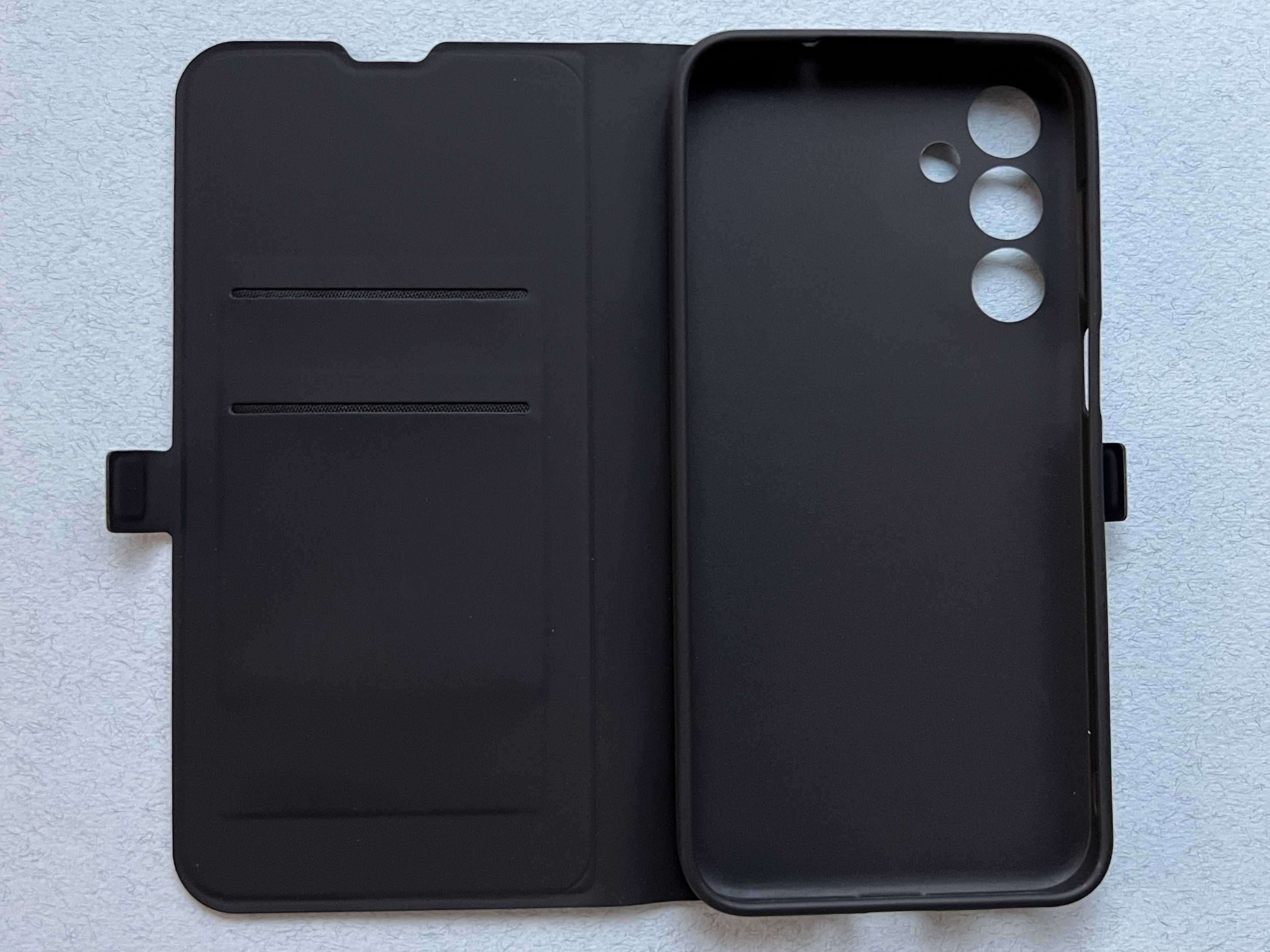 Samsung Galaxy M35 чохол-книжка еко шкіра Wave Flap чорний чехол кожа