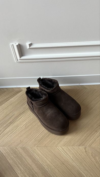 Шоколадні UGG ultra mini Platform оригінал коричневі