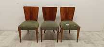 krzesło krzesła art deco  Halabala do salonu vintage lata 60-te