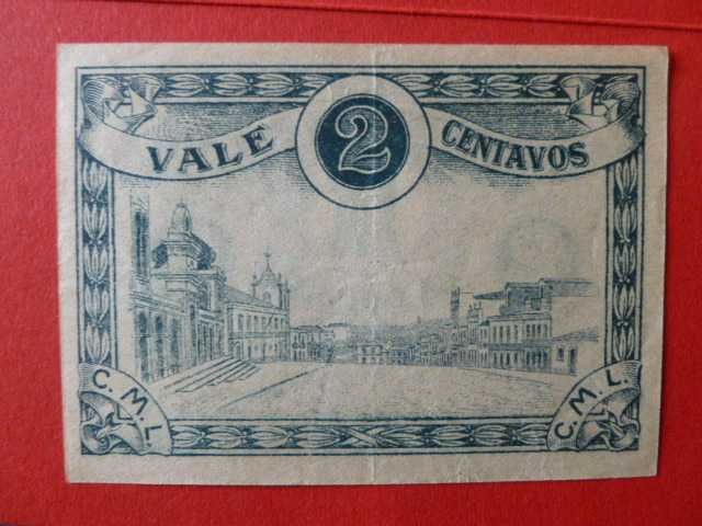 Cédula do Município de Loulé, 2 centavos
