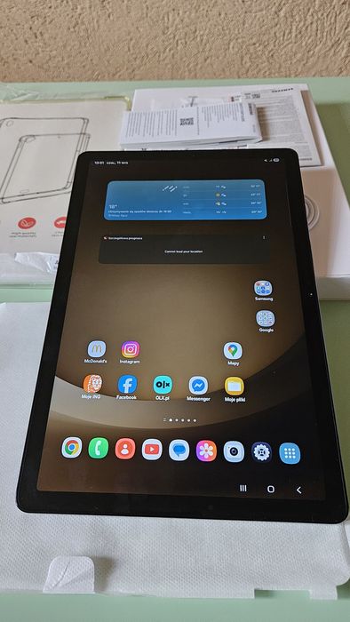 Tablet Samsung Galaxy Tab A9+ 11 8/128 5G srebrny. Idealny stan.