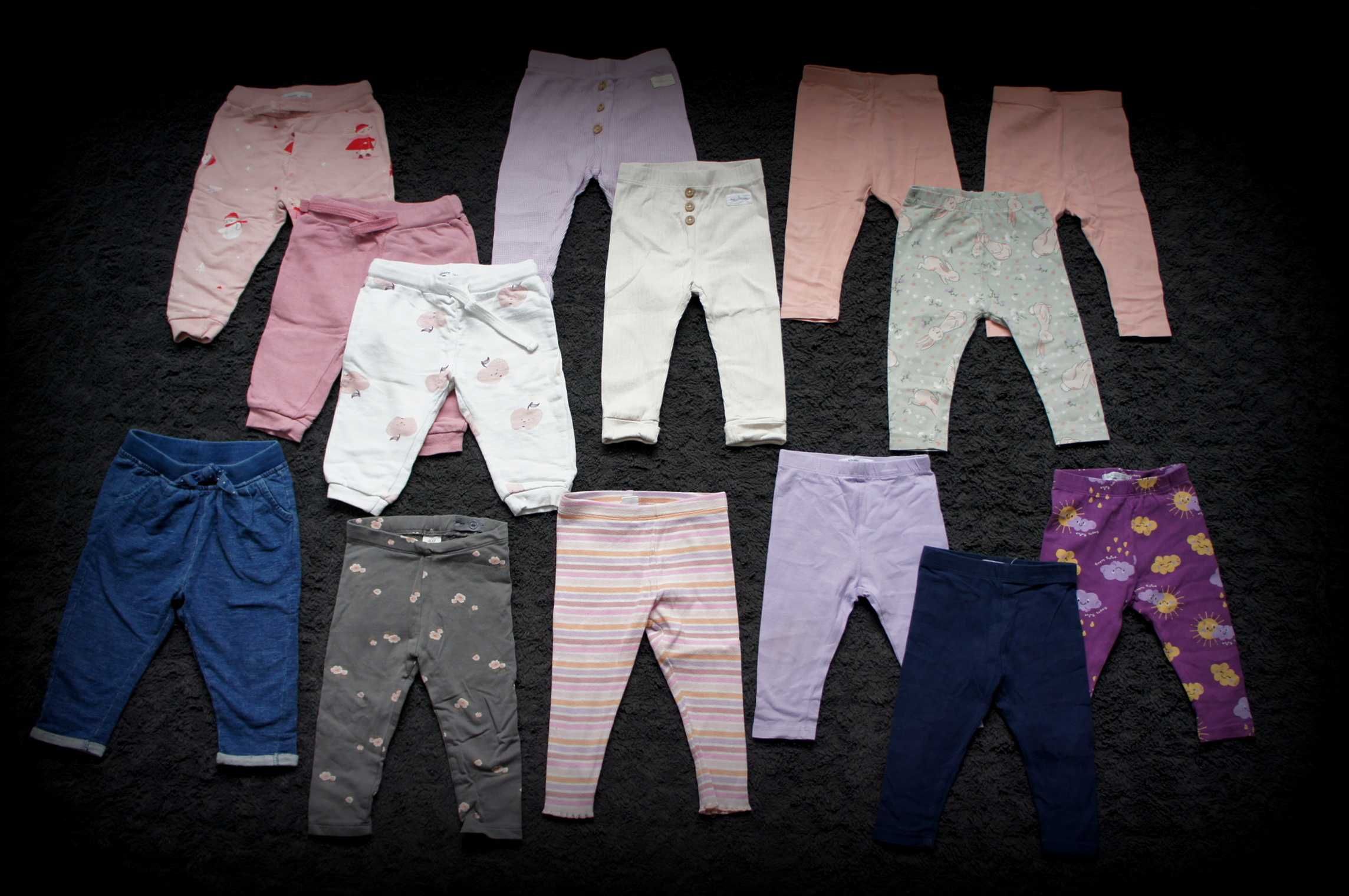14 par 74 spodnie legginsy dziewczynka Sinsay/ H&M/ 5.10.15/ Cool Club
