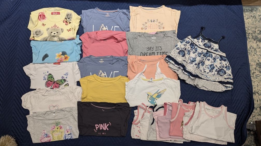 Zestaw 23 bluzki Podkoszulki T-shirt