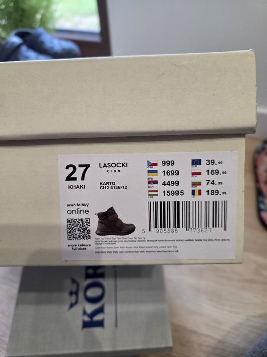 Buty zimowe rozm 27 lasocki