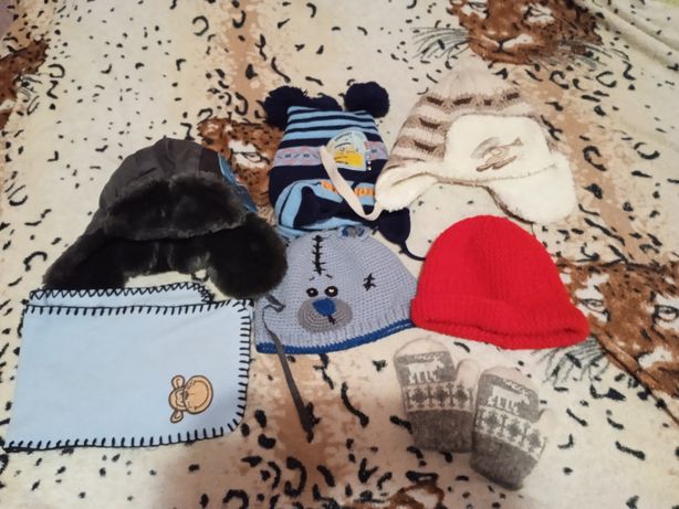 Шапки,рукавички,шарф для малечі від 1,5 до 3 років