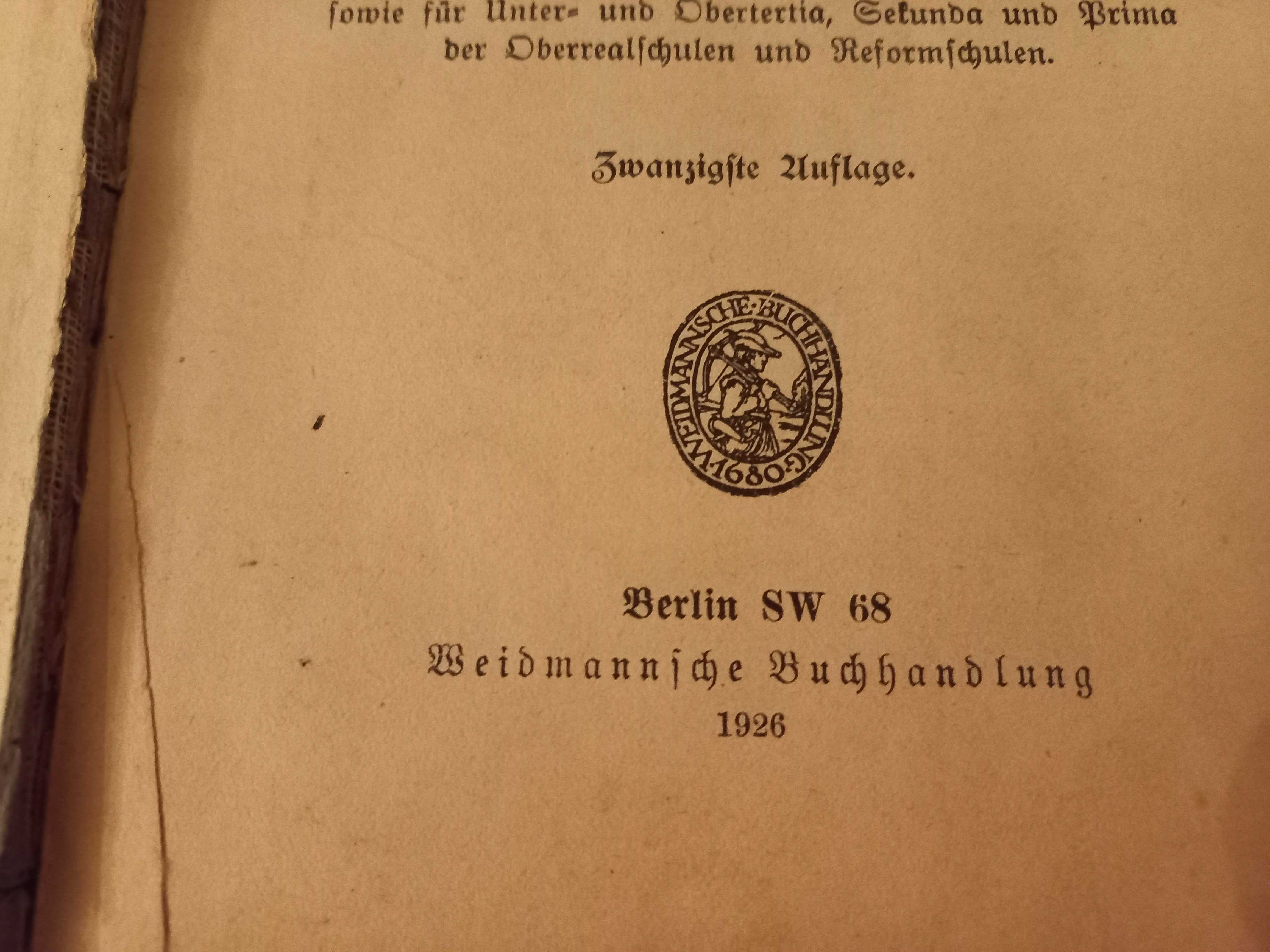 książka niemiecka z 1926r.