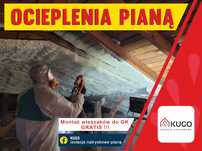Ocieplenia pianką PUR, Piana, izolacja poddasza - wieszaki GRATIS!