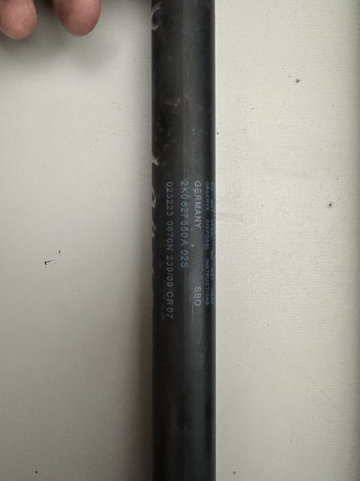 Упори Стойки Капота Ляди Кришки багажника VW Volkswagen Caddy Оригінал