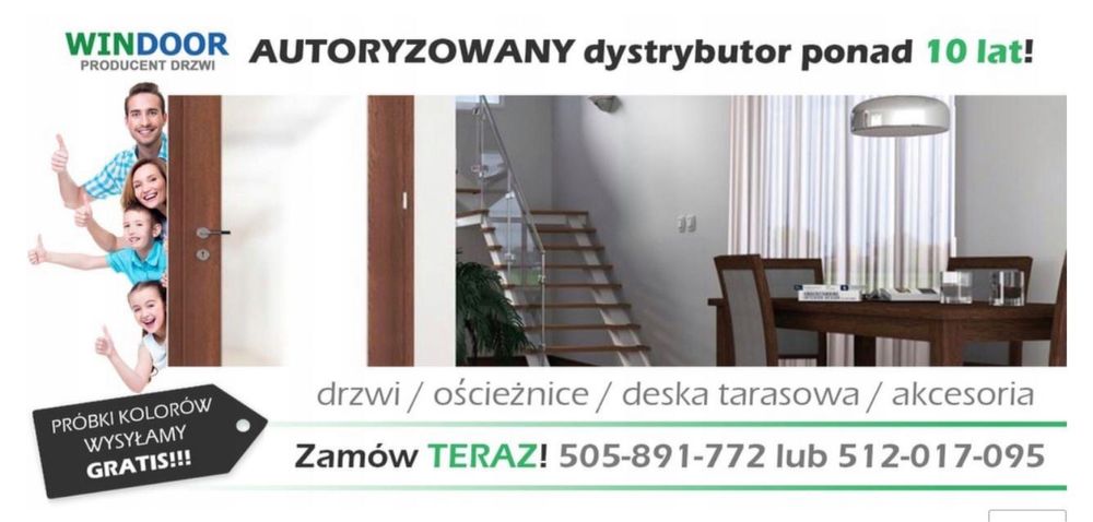 SOLIDNE RAMOWE Drzwi MILTON / SONATA Defondoor białe od ręki