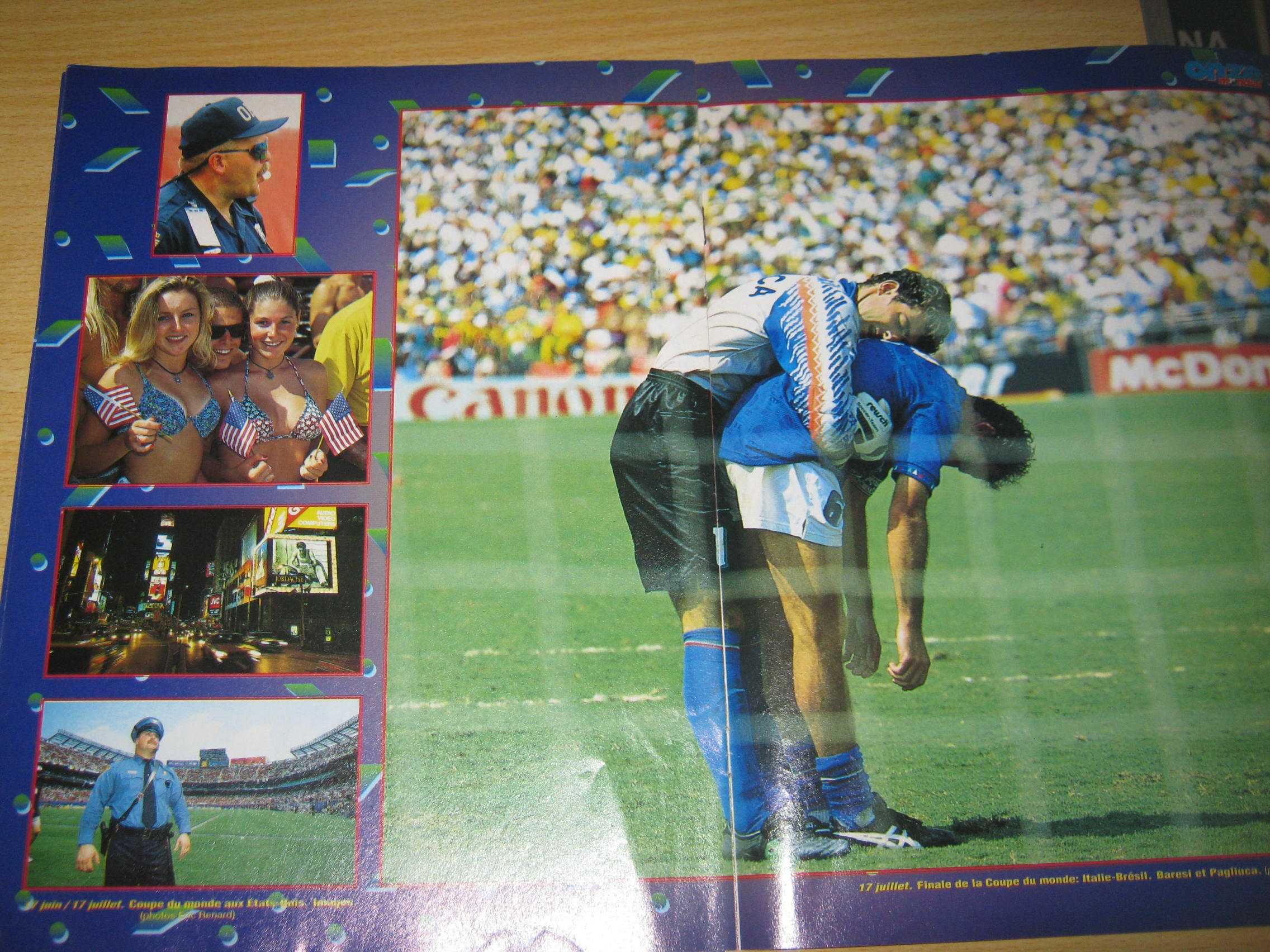 Posteres Futebol França Lama/Lizarazu + Album Fotos 94 Onze Mondial