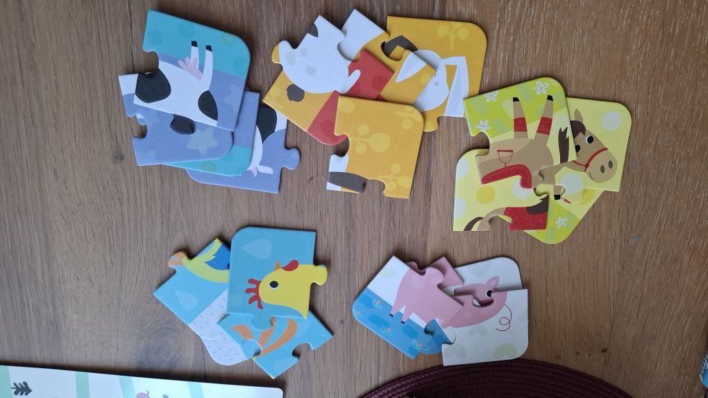 Zestaw gier dla roczniaka 1-2 lata puzzle układank gokii