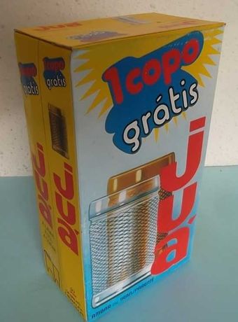 Embalagem JUÁ com brinde (copo) - vintage