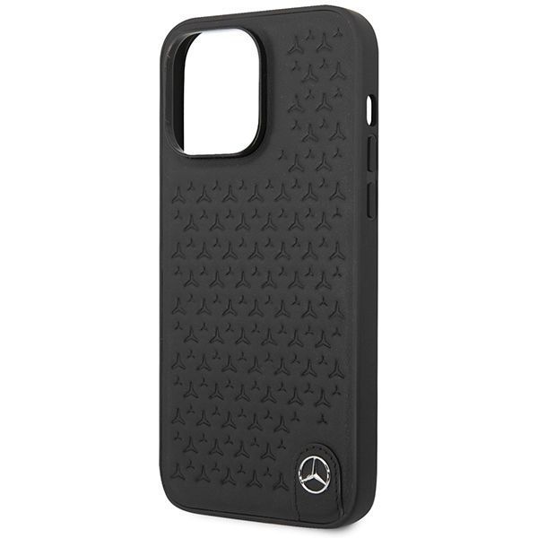 Etui Ochronne Mercedes-Benz Leather Stars Pattern iPhone 14 Pro Max