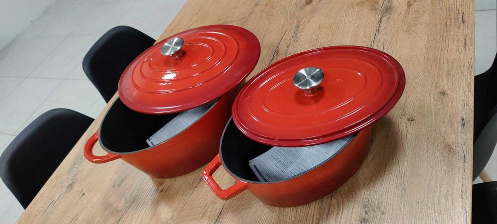 WYPRZEDAŻ EKSPOZYCJI - Garnek żeliwny, gęsiarka, 6,9 l - Hendi 626825