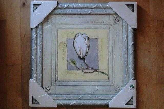 Obraz kwiat 37x37cm NOWY w folii