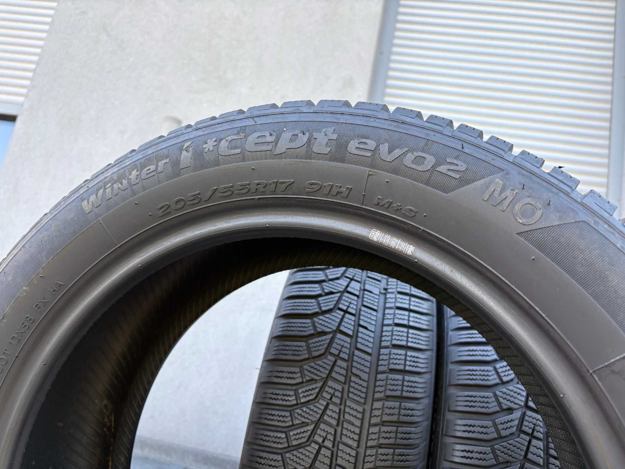 4szt zimowe 205/55R17 Hankook 6mm 2022r świetny stan! Z533 gwarancja