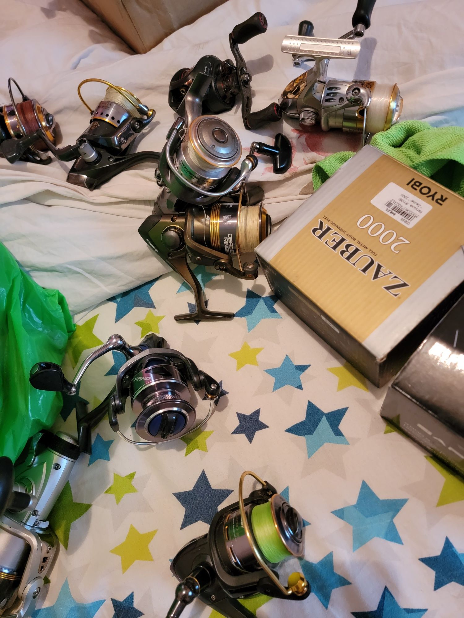 Котушки shimano, Daiwa, ryobi, favorite, flagman