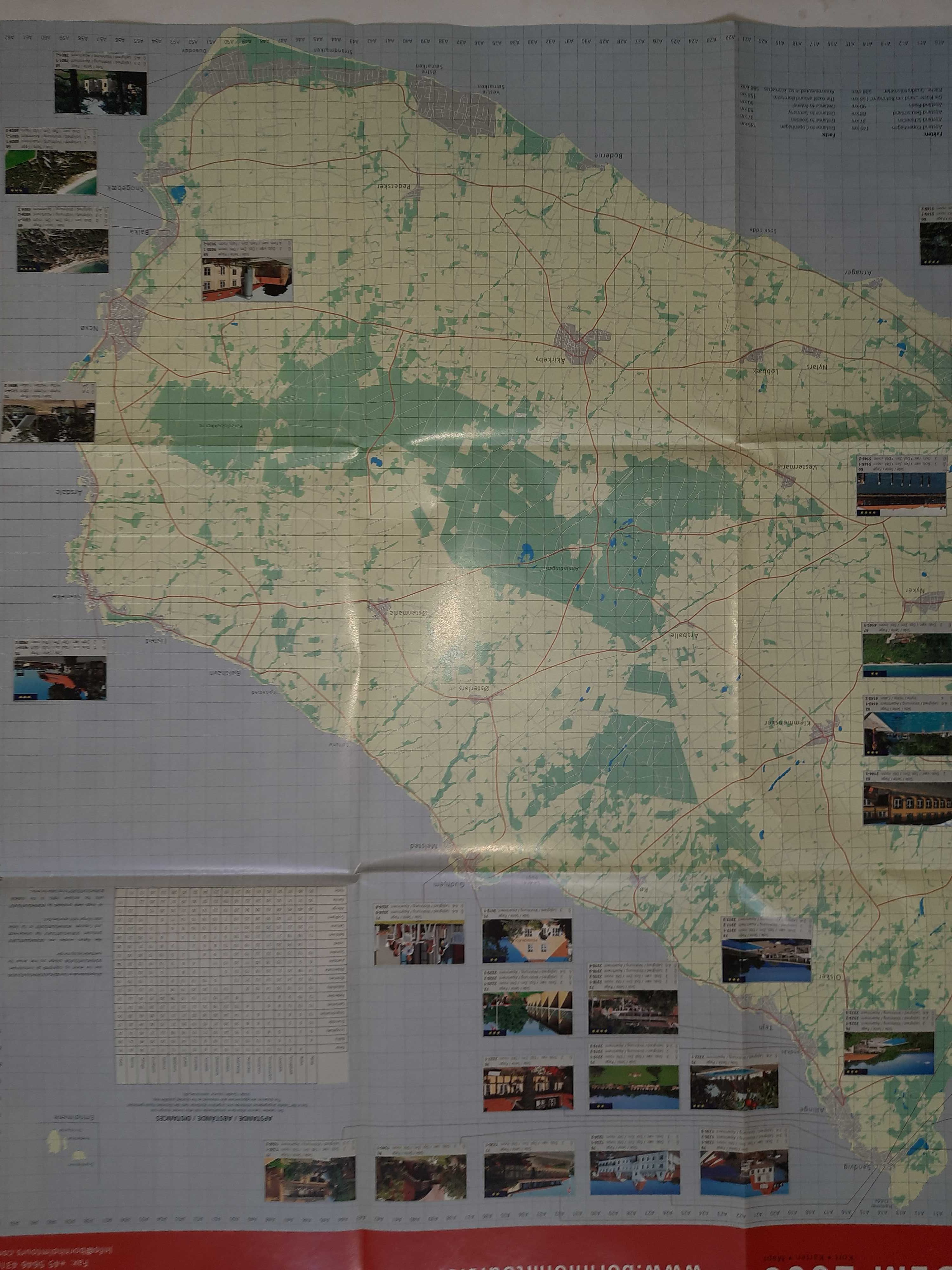 Bornholm -zestaw map