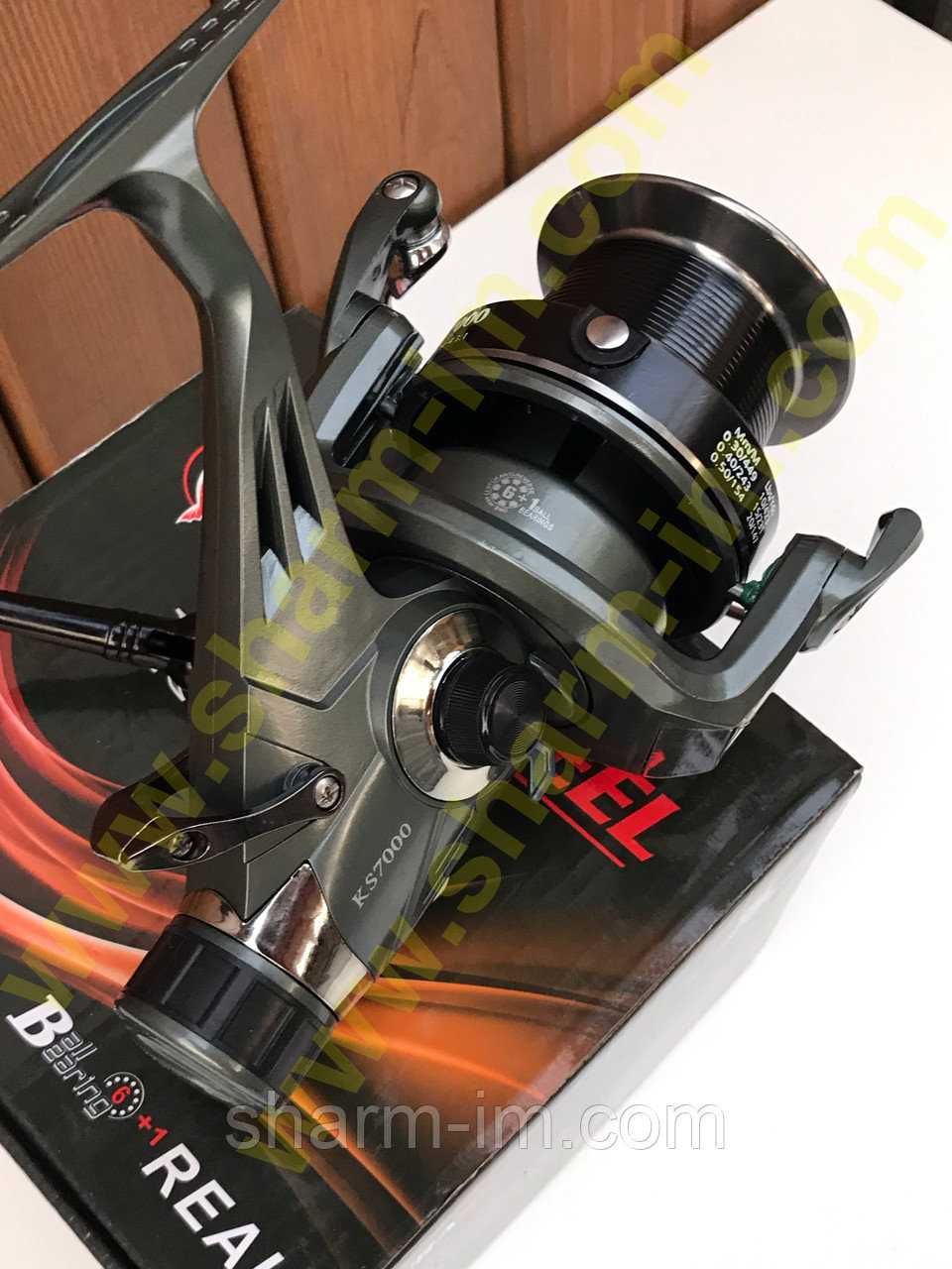Карповая катушка Durareel KS 7000 (6+1 bb) с Байтранером