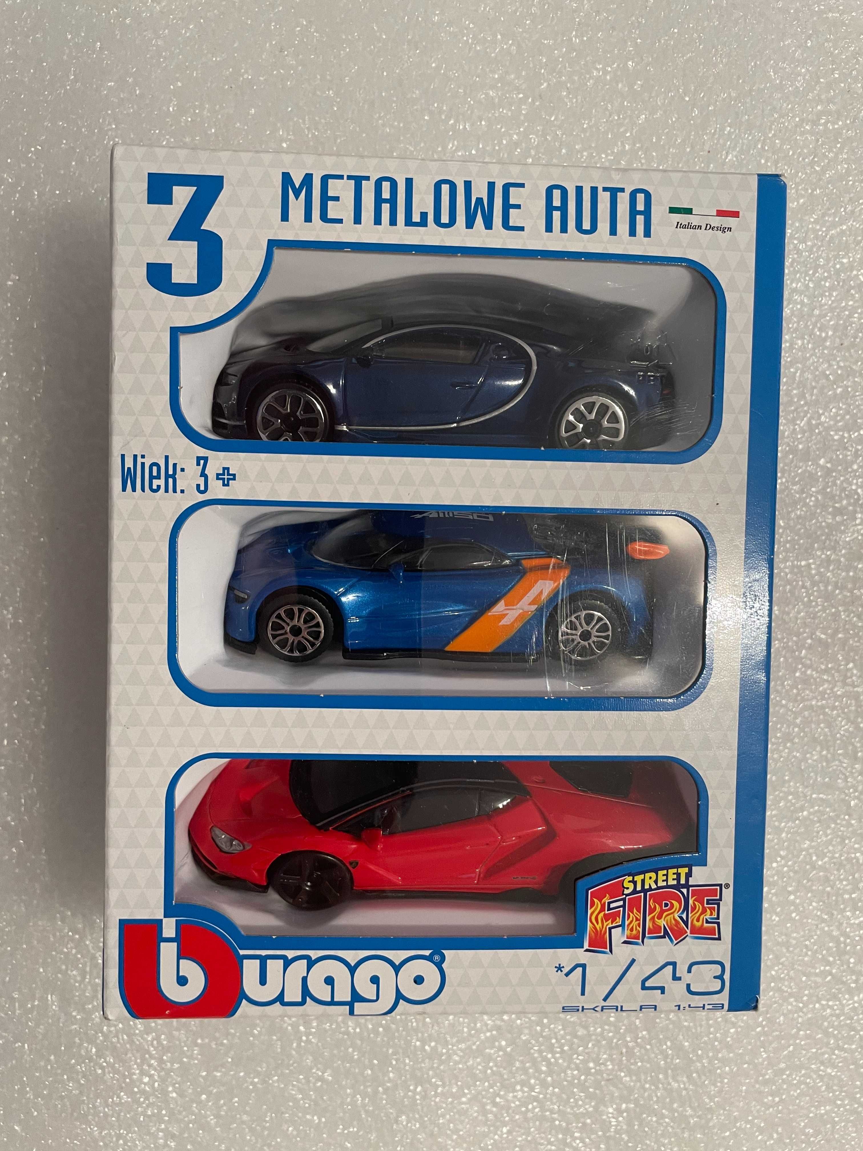 Bburago 30007 Metalowe samochody 3-Pack 1:43