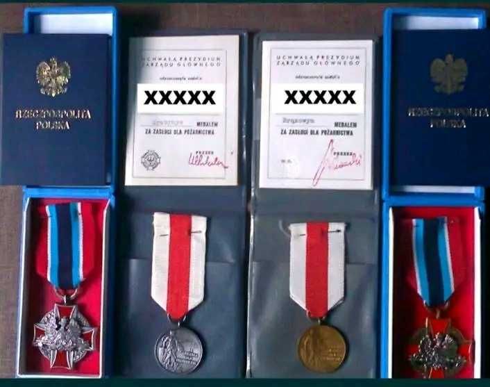 Krzyż, Medal, Odznaczenia PSP.