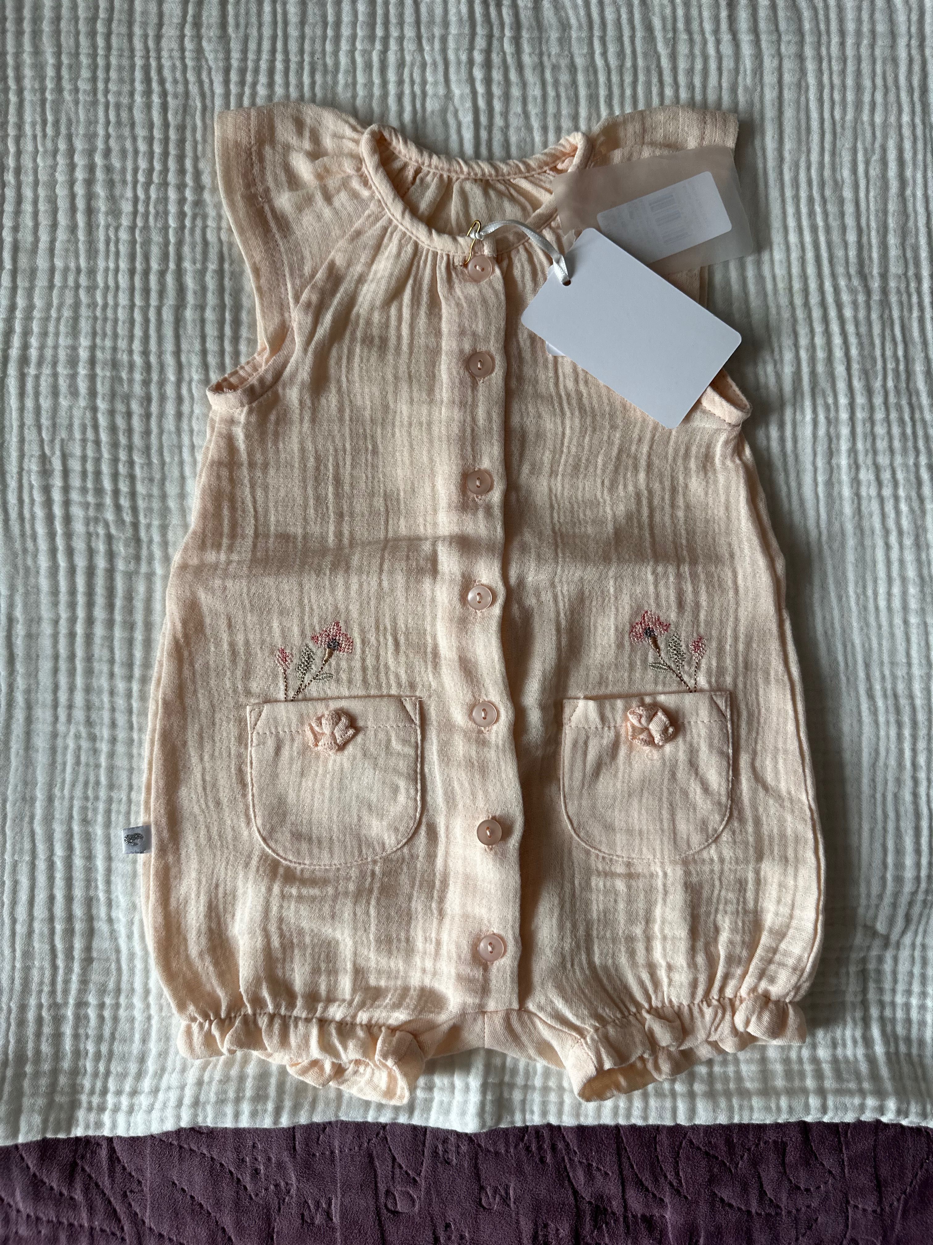 Мусліновий комплект на 6-9 міс H&M Premium Zara Next