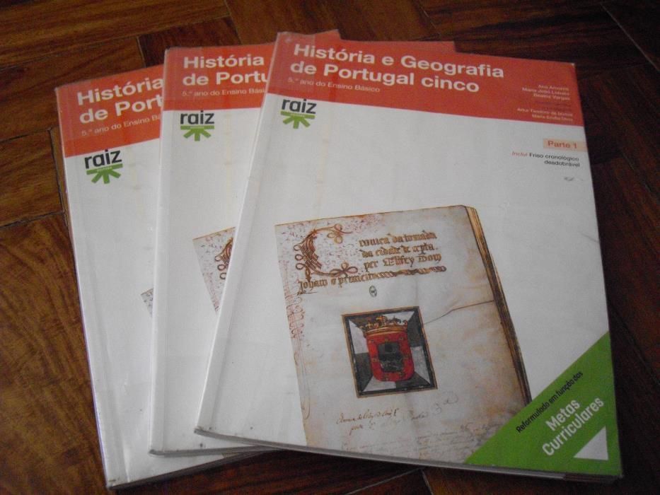 Fichas e Manual História e Geografia de Portugal Cinco - Raíz Editora