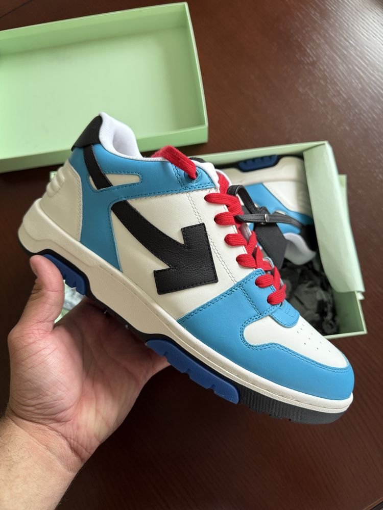 Off-White Out of Office 'White Blue Red' (11us/44it/29cm)