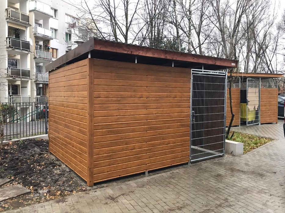 WIATA OSŁONA ŚMIETNIKOWA , rowerownia , palarnia ,na kosze .montaz gra