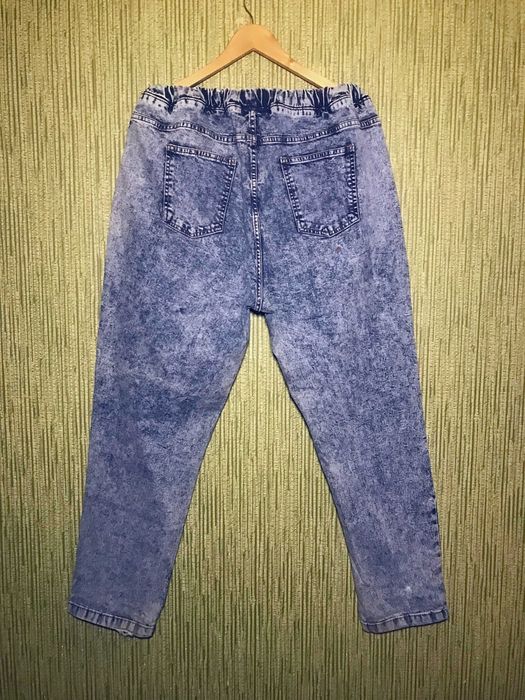 Джинси стрейч на гумці 56/58 розмір джинси-варенки