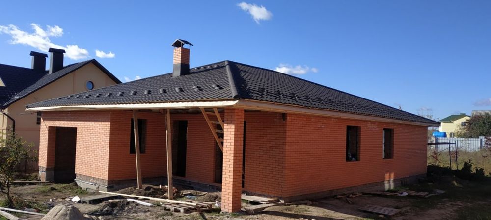 Покрівельні роботи. Монтаж криші.