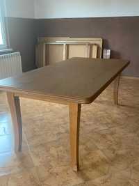 Stół z laminatu 100 x 200 plus dwie wkładki po 50 cm dąb rustykalny