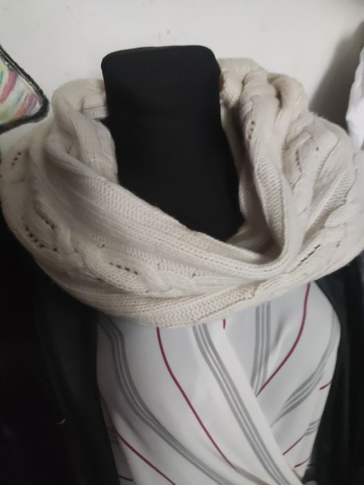 Szal komin spódnica gruby wzór