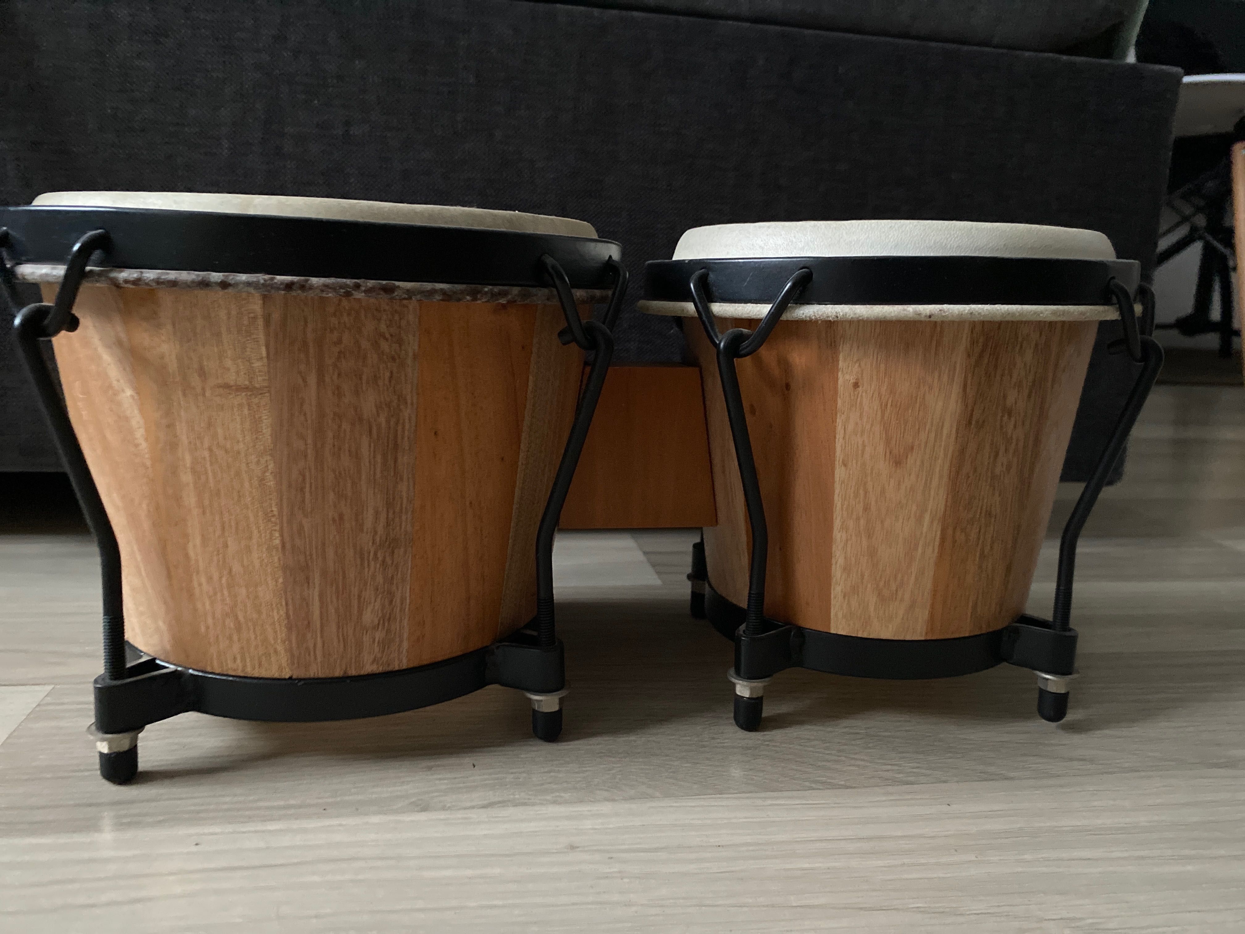 Bębny bongosy drewniane
