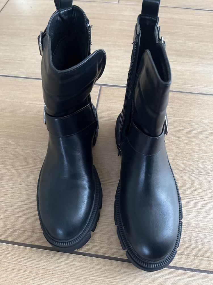 Trapery botki 37 nowe z metką paragon Deichmann