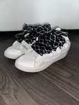 Lanvin Curb white with black laces