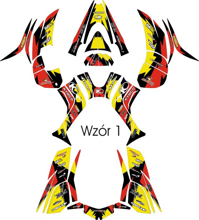 Naklejki Kymco maxxer 400 Okleina