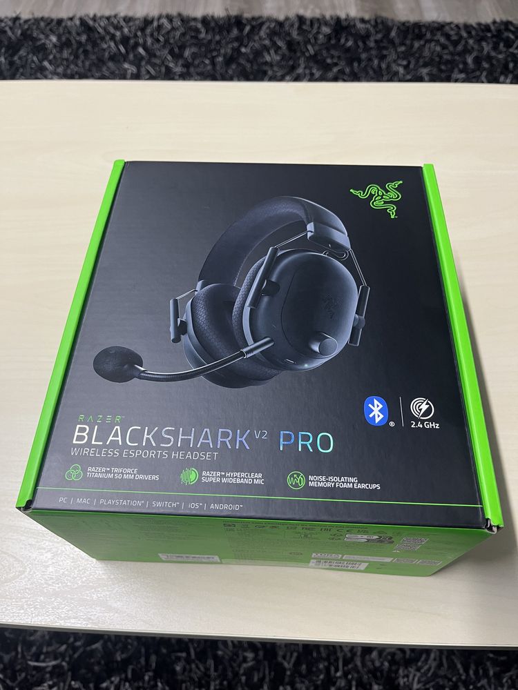 Auscultadores Gaming Bluetooth RAZER BlackShark V2 Pro 2023 Preto