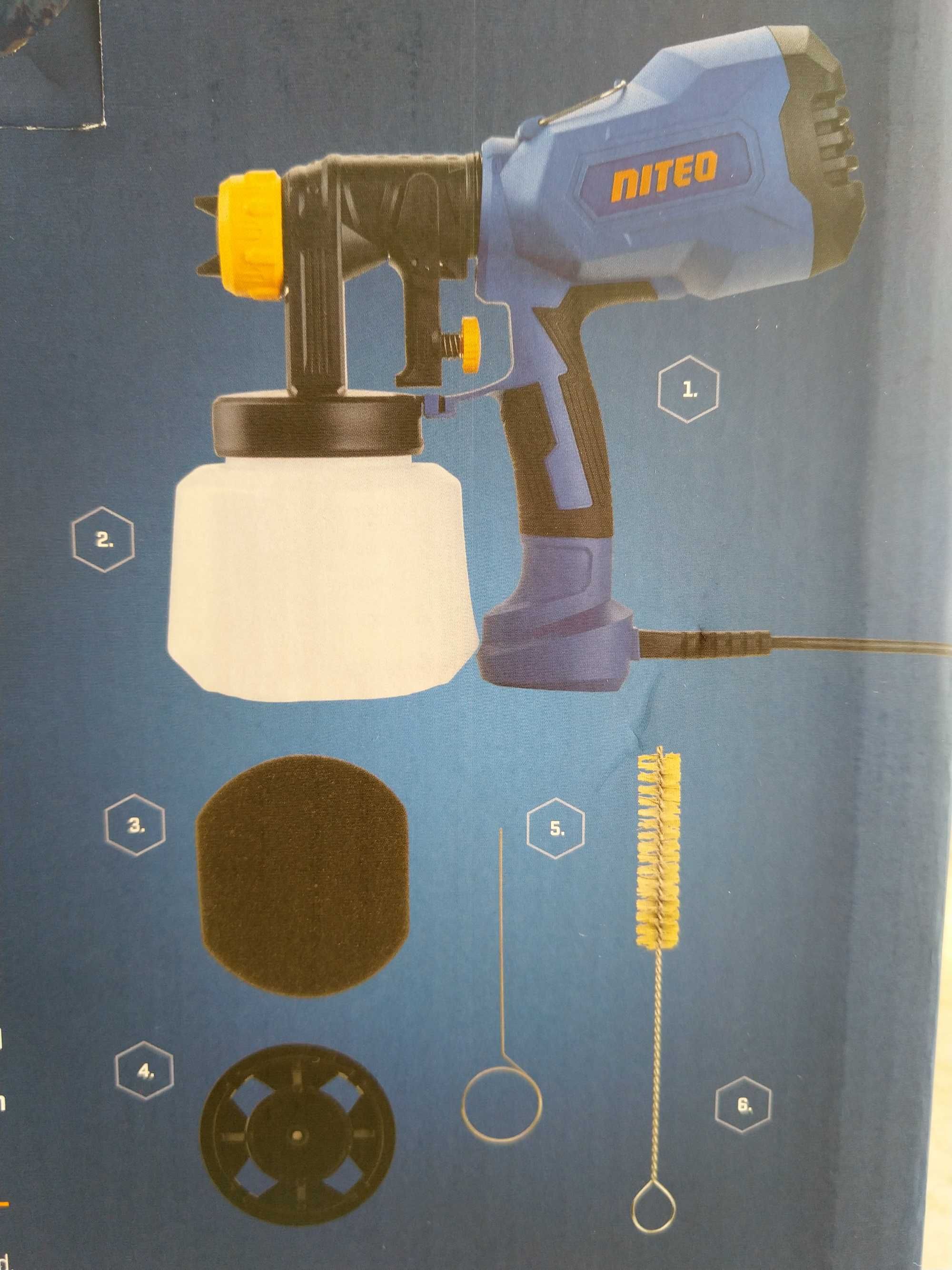 Agregat Malarski Pistolet Do Malowania 450W + Akcesoria NITEO