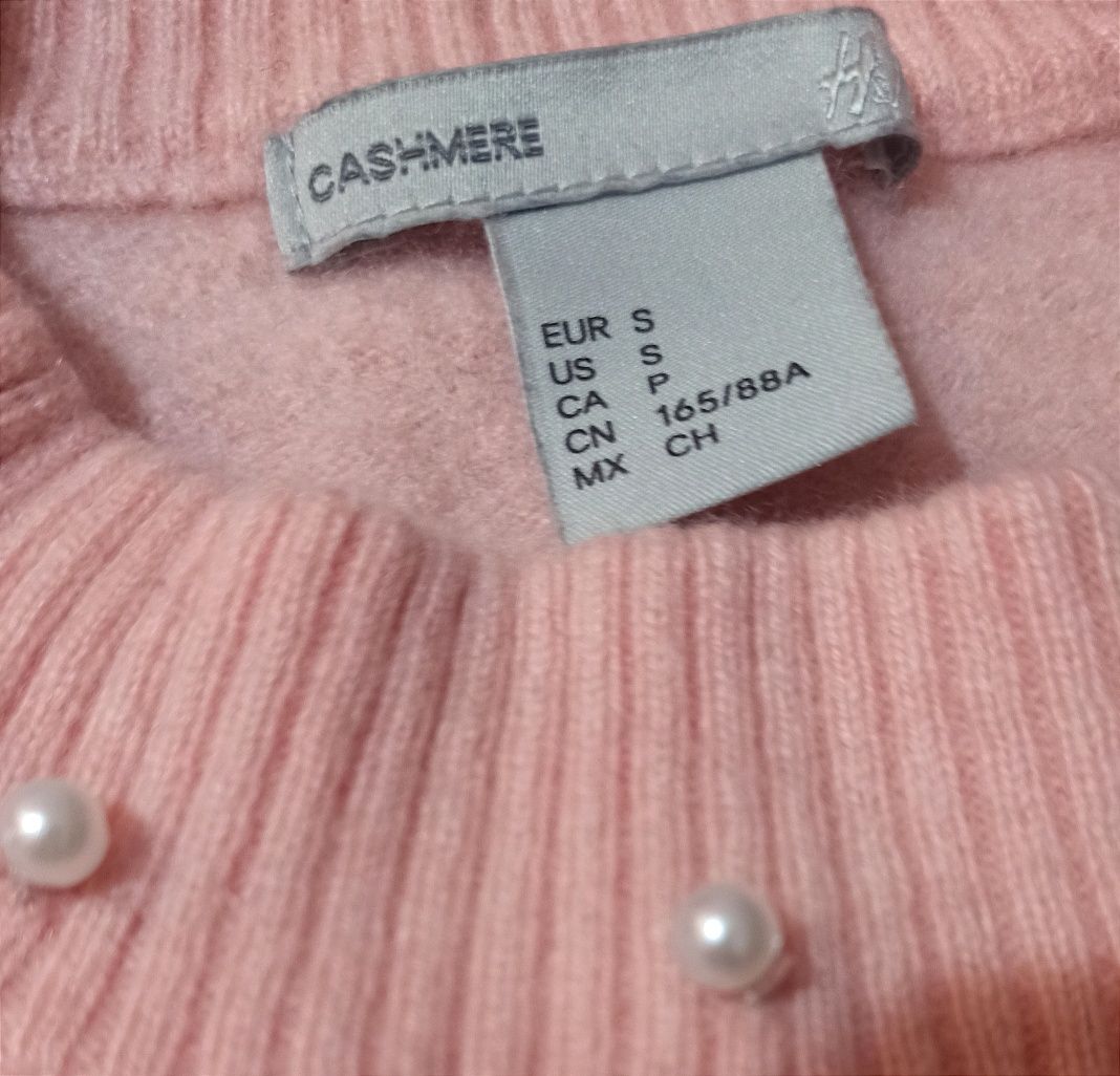 Ksszmirowy sweter H&M rozmiar S