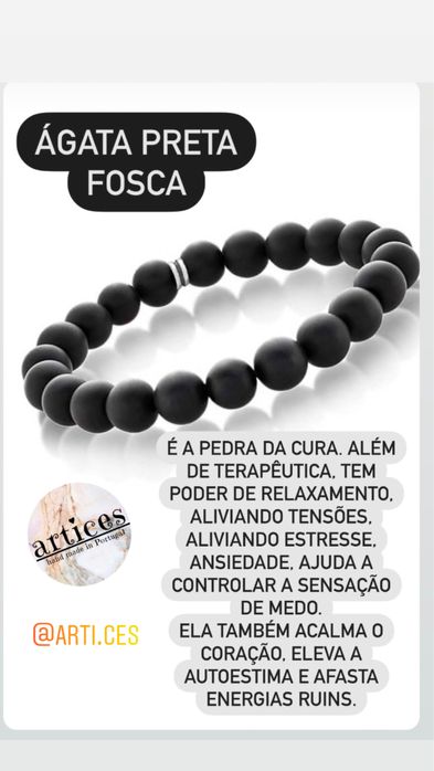Pulseiras de pedras naturais