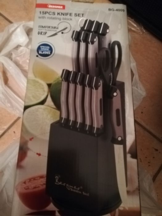 Bergner zestaw noży w bloku