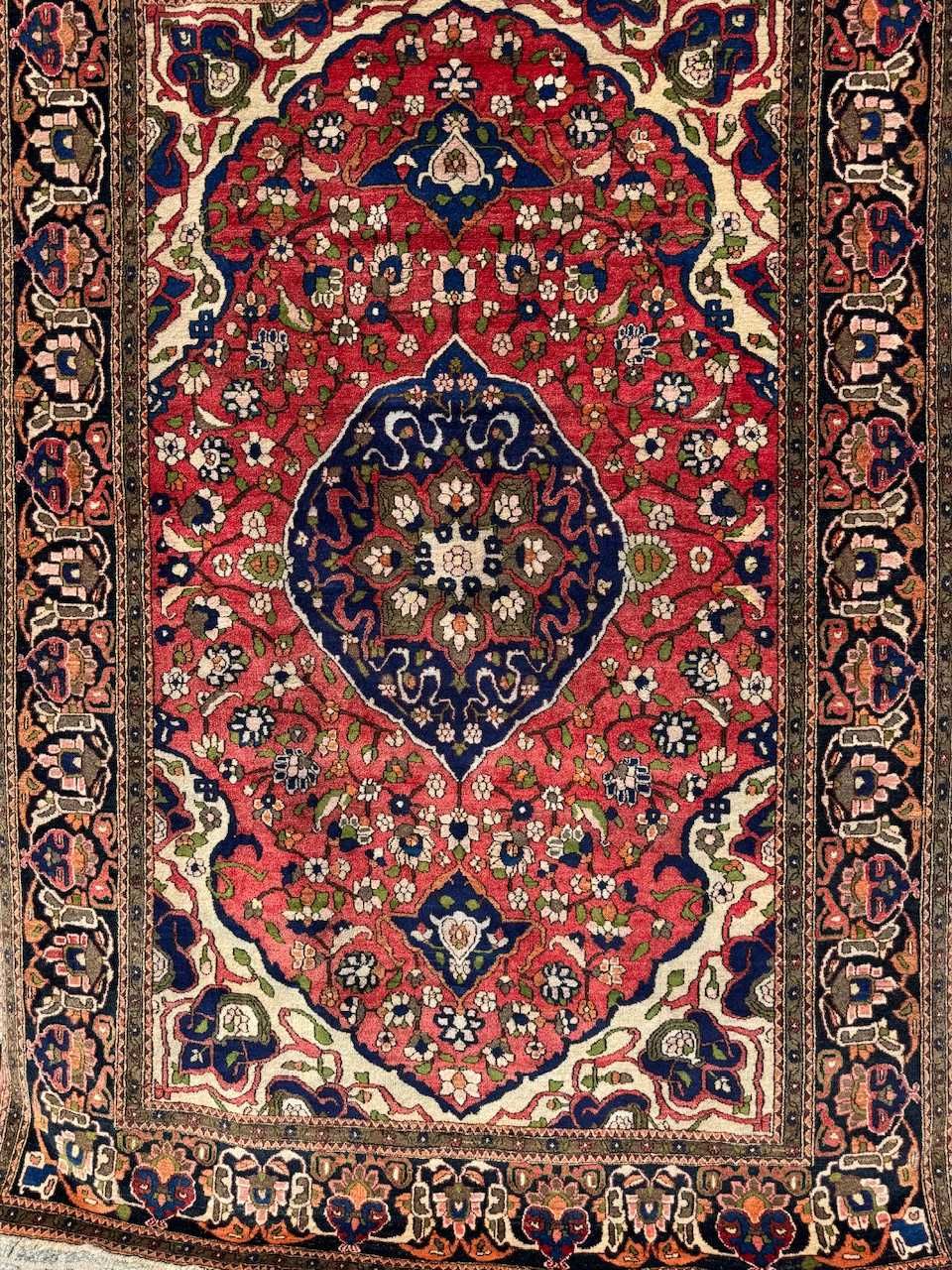 Vintage dywan wełniany r. tkany perski Ushak 215x148 galeria 15 tyś