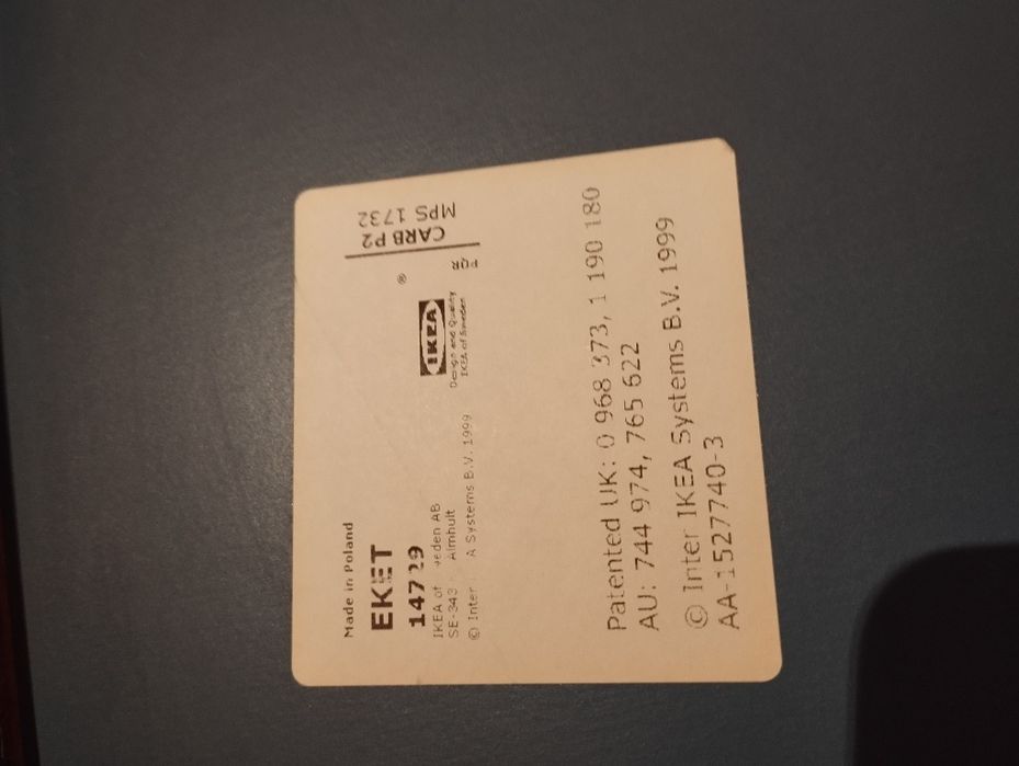 Granatowa półka/stolik IKEA Efekt